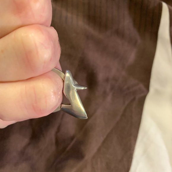 Silver Shoe Ring High Heel Pump  NWOT - Picture 3 of 6